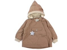 Mini A Ture transition jacket Wai fleece brownie